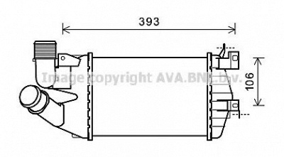 AVA QUALITY COOLING ol4584 -  Интеркулер